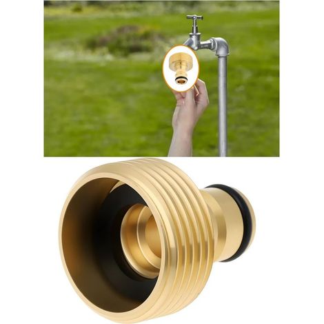 Set mit 2 Schnellanschlussadaptern mit 2,5 cm Außengewinde für Gartenschläuche, kompatibel mit dem Gardena-Steckdosensystem (1/5)