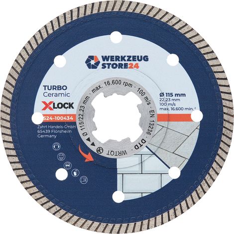 WS24 Diamanttrennscheibe X-Lock® Premium Feinsteinzeug 115 mm - WS24-100434