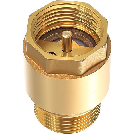 Clapet Anti-retour en Laiton, Clapet Anti Retour Universel 1 Pouce Filetage Mâle, pour canalisations d'eau, machines à laver, pompes et récupérateurs d'eau de jardin