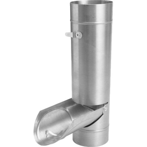 Récupérateur d'eau à clapet - quartz-zinc - Ø 80 mm - VMZINC - 220004098