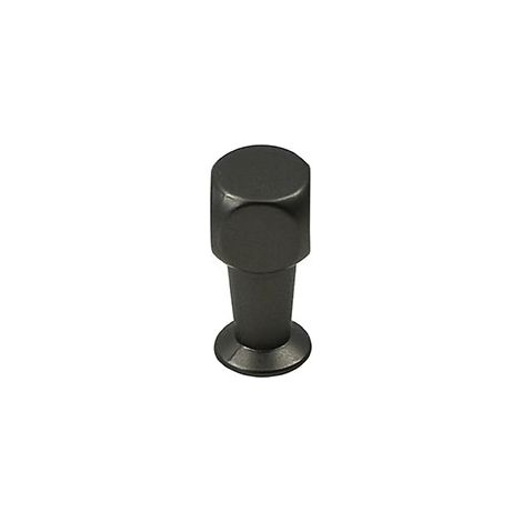 Bouton fin stelvio - Section : 10 x 10 mm - Hauteur : 22 mm - Décor : Chromé - Matériau : Zamac - SIRO (1/3)