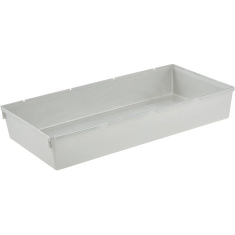 keeeper Organizer per cassetti, Ampliabile a piacere, Plastica resistente (PP), 30 x 15 x 5 cm, Pepe, Argento (1/4)