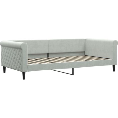 Maison Exclusive - Letto da Giorno Grigio Chiaro 100x200 cm in Velluto (1/5)