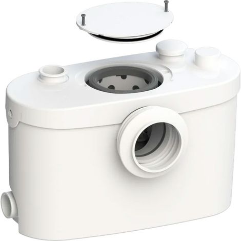 SFA – Geräuscharme Kleinhebeanlage (46 dB) Sanipro XR Up – WC Abwasserhebeanlage für das ganze Badezimmer – Einfache Installation & Wartung – 43,2 x 23,9 x 31,9 cm – 400 W