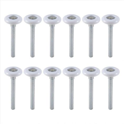 Lot de 12 galets de porte de garage 2 pouces, adaptés aux usages résidentiels et professionnels (1/5)
