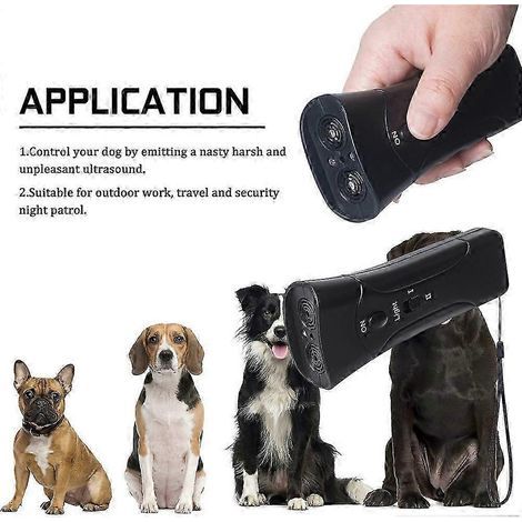 Ultrasonic Anti Bark Device for Dogs with Effective Barking Control and Training Function for Indoor Outdoor Pet Behavior Correction(Without batteries Without batteries) (1/2)