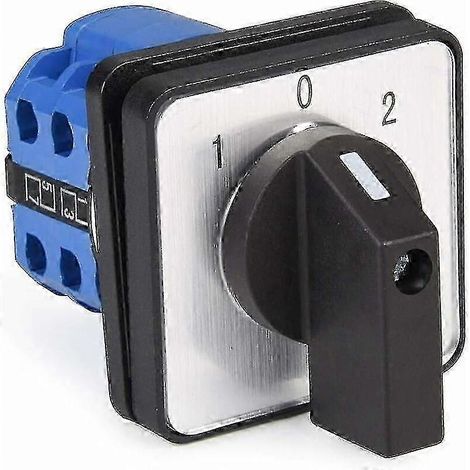 Interrupteur rotatif universel à cames 20 A, 3 positions, 8 bornes, 690 V (1/5)