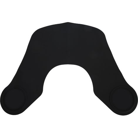 Cape de coiffure courte en silicone imperméable, anti-adhérente pour coupe aux ciseurs