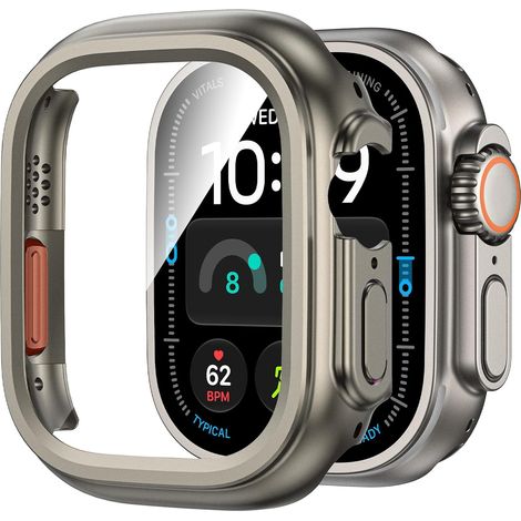 Coque Étanche pour Apple Watch Ultra 4 Ultra 3/2/1 49mm, Titane (1/5)