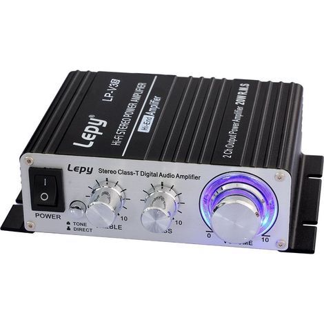 LP-V3S-Black Amplificateur Numérique 25 Wx2 pour PC/MP3/Portable Noir (1/5)