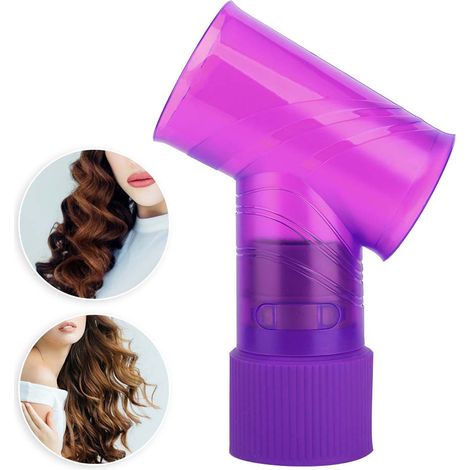 Diffusor für lockiges Haar, professionelles Haartrockner-Zubehör (Lila) (1/5)