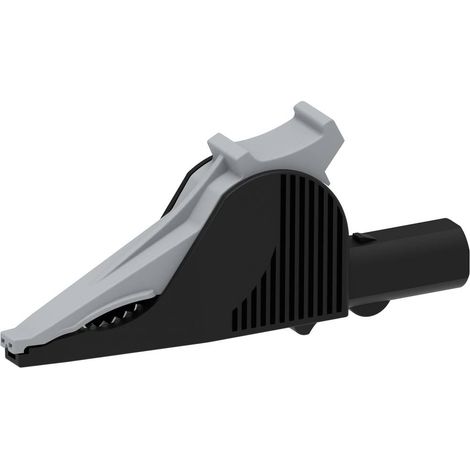 Electro PJP 5066-IEC-CD1-N Pince crocodile enfichable 4 mm CAT III 1000 V, CAT IV 600 V noir D359572 (1/2)