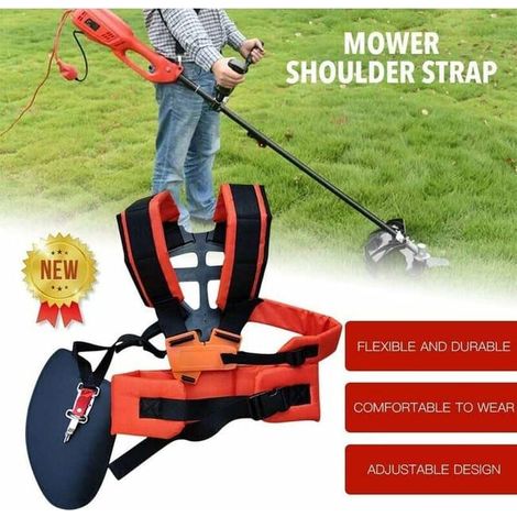 Harnais Effort Réglable Confortable,Harnais à Epaule Pratique Confort Pour Débroussailleuse Tondeuse à Gazon Universal Machine De Jardin Accessoire (1/5)
