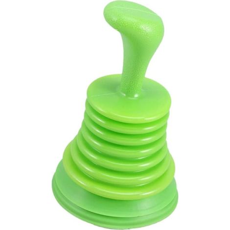 Desatascador de inodoro, tubo de desagüe, gotero, desatascador de cocina, desatascador de baño, desatascador de fregadero, verde