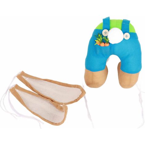 Couronne de Pâques Lapin avec Oreilles et Fesses de Lapin, Décoration de Porte Cartoon pour Pâques (1/5)