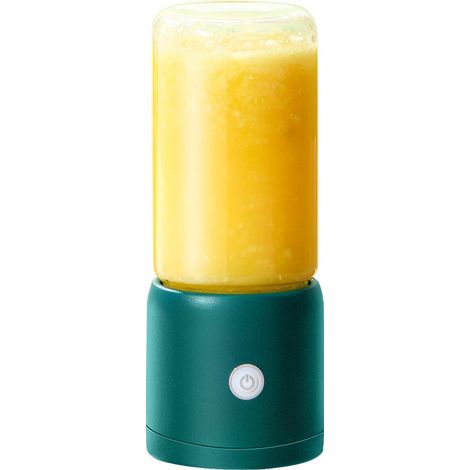 380-ml-Akku-Standmixer mit USB-Ladefunktion, 8 Hochgeschwindigkeitsklingen, Doppelglasbecher und Selbstreinigungsfunktion