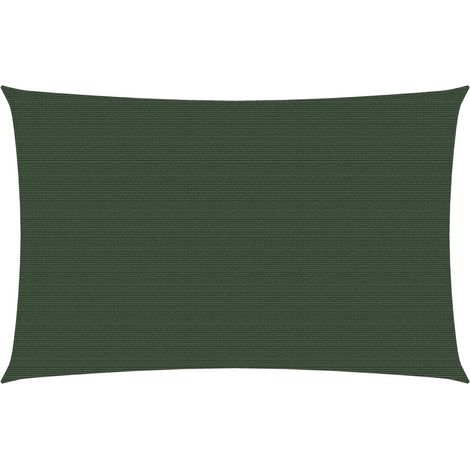 Vela ombreggiante/ombrellone 160 g/m² HDPE 2 x 4,5 m verde scuro 020009413