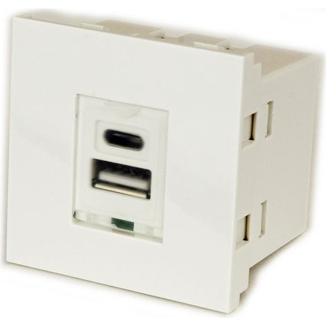Prise Double USB type A, USB type C Mâle ( Prix pour 1 )