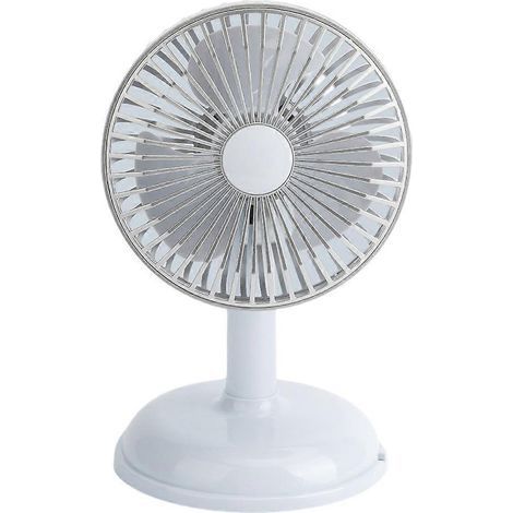 Ventilateur de bureau USB style rétro, silencieux et portable, 2 vitesses, idéal pour les bureaux et les tables. (1/4)