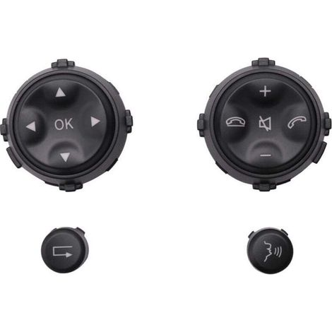 Multifunktions-Lenkradknopf, kompatibel mit S-Klasse W221 Modellen S280, S300, S350, S400, Schwarz (1/4)