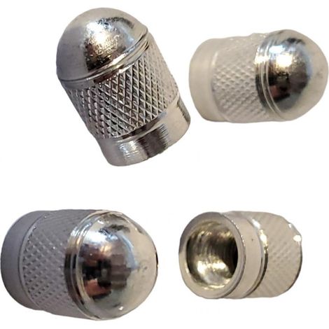 Tapón de válvula de aluminio X 4 piezas