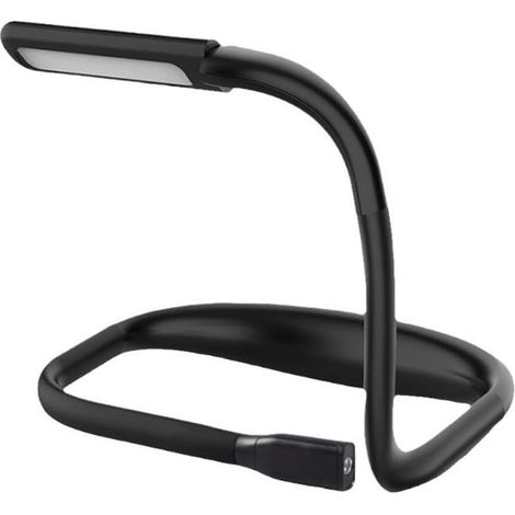 Lampada da lettura da collo, lampada da lettura ricaricabile da comodino, lampada da lettura a LED flessibile a 3 colori (1/5)