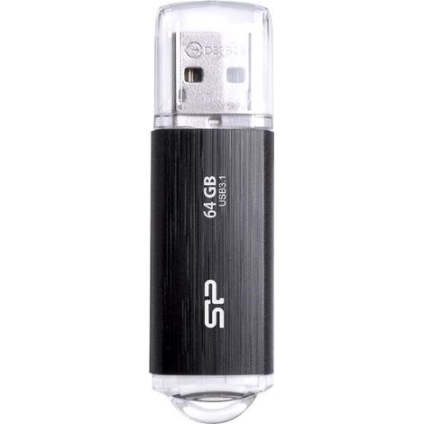 SILICON POWER Blaze B02 Pendrive Clé USB 64 Go USB Type-A 3.2 Gen 1 (SP064GBUF3B02V1K) Noir (1/5)