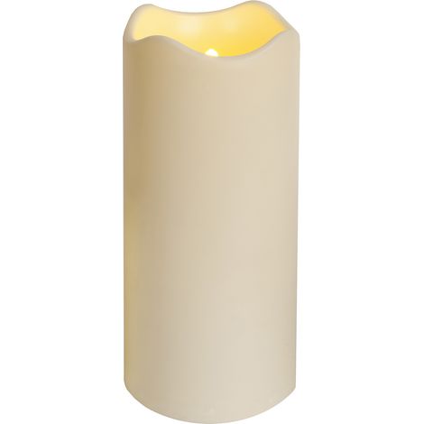 LED Stumpenkerze -Paul', naturweiß, outdoor, 23cm (1/5)
