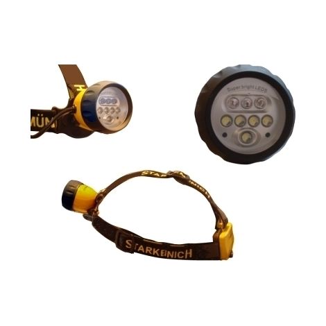 Luce/Torcia/Strobo/Lampada frontale 8 LED