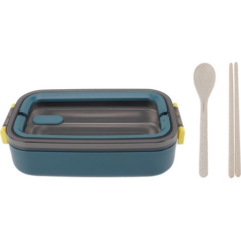 Boîte-repas isotherme en acier inoxydable 304, étanche et élégante en bleu, idéale pour étudiants et bureau
