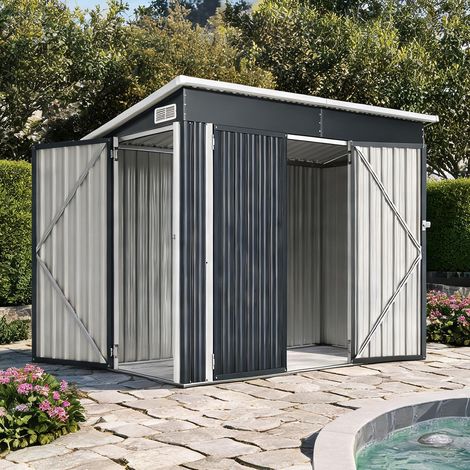 Abri de jardin en acero Galvanizado 234 x 132 x 185 cm (1/5)