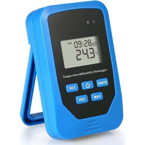 Enregistreur température & humidité électronique – Précis, avec mesure du point de rosée – Pour atelier, entrepôt, laboratoire et chaîne du froid