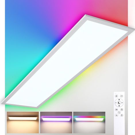 LED Deckenleuchte Dimmbar 30W Weiß RGB+CCT Fernbedienung 3300LM (1/5)