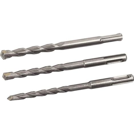 Scheppach 7907900004 Accessoires de perçage et de marteau perforateur/SDS-Plus Set de forets, convient pour les dh1300 Plus, diamètre 8/10/12 mm, L 150