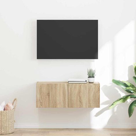 Meuble TV mural-Banc TV-Meuble Télé suspendu Sonoma 60 x 31 x 29.5 cm Bois d'ingénierie 802303 (1/5)