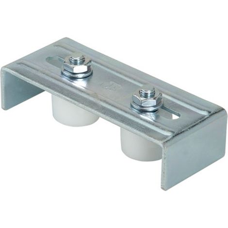 Metalideal  Plaque de guidage ou guide de portail supérieur - 2 olives
