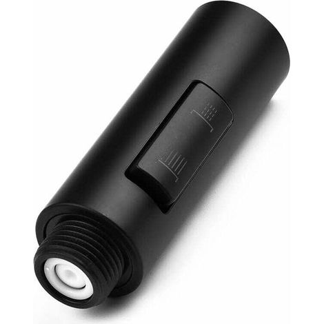 Rociador flexible universal para grifo de cocina, extraíble, de repuesto, color negro (1/4)