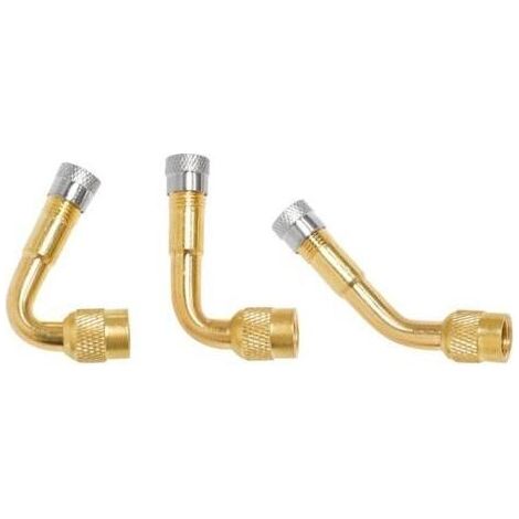 6 Pièces Pneu Valve Rallonge 45° 90° 135° Pneu Valve de Adaptateur, Pneu Prolongateur Coude de Valve, Air Pneu Valve Extension, Raccord Prolongateur Coude pour Voiture Moto Vélo Camion (1/5)