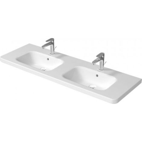 Duravit DuraSquare double lavabo 1400x480 mm, 1 point d'amorçage,