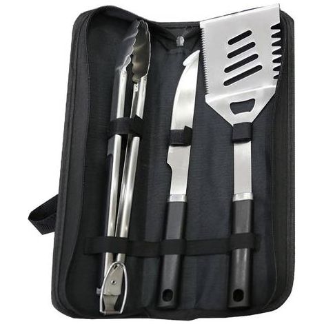 Set Ustensiles Barbecue 3 Pièces pour Grill BBQ Cuisine Extérieure Résistant Acier Inoxydable Facile à Utiliser (1/5)