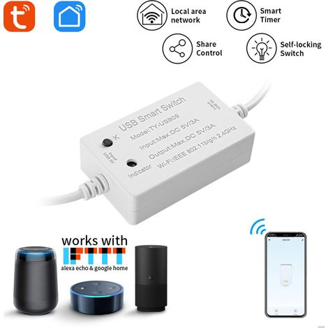 Modulo interruttore intelligente Tuya WiFi/RF433 - Controllo remoto tramite app e Alexa/Google Home - per la domotica (1/5)
