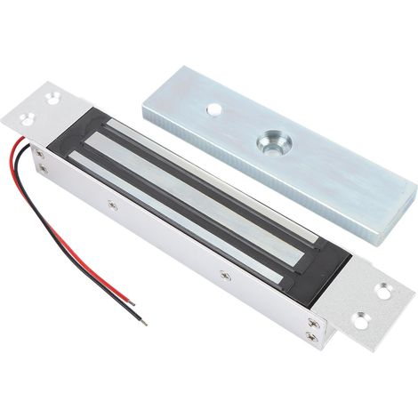 Serrure à Électroaimant Porte Simple 180KG Force de Rétention 12V CC Mode Normalement Fermé Alliage Aluminium pour Verre Bois Métal Porte Coupe-Feu (1/5)