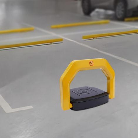 Barrière de parking avec télécommande, anti-collision télécommandée à 180°, verrouillage automatique de parking pour voiture, avec 2 télécommandes, IP67 (1/5)