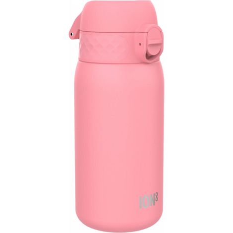 Borraccia termica Ion8 da 320 ml a doppia parete in acciaio inox, colore rosa.