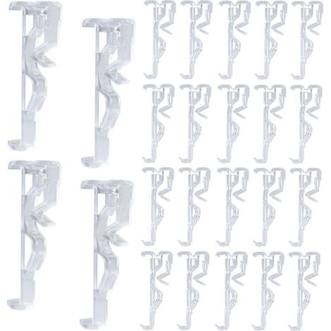 10-pack of Venetian blind decorative clips, transparent positioning clips, hooks, curtain hooks, mounting brackets, accessories, and buckles (1/5)