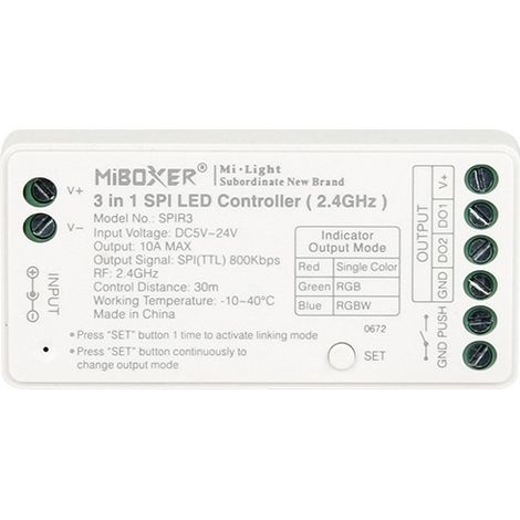 Controlador Digital SPI 3 en 1 para Tira LED Digital Monocolor/RGB/RGBW MiBoxer SPIR3 Monocolor / RGB / RGBW (1/4)