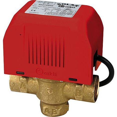 Soupape de zone 3 voies 3/4"fem.fem avec interrupteur fin de course, moteur 230V (1/3)