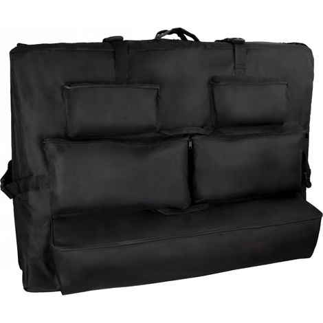 Housse de transport pour table de massage avec rangements - Noir - Vivezen