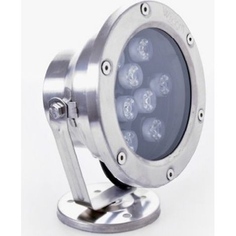 TrAdE Shop Traesio - Faretto Spot Light Per Esterno Da Giardino 9 Watt Luce Calda Fredda Verde Rgb - -Verde      - (1/2)