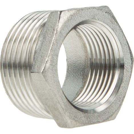 tecuro Reduzierstück Edelstahl V4A (AISI 316), AG x IG 1 1/4 x 3/8 Zoll